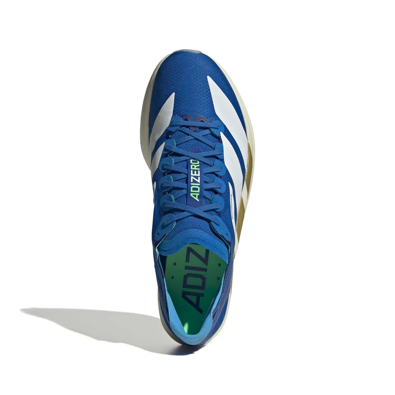 Adidas ADIZERO TAKUMI SEN 11, Laufschuh, Herren, Blue/White/Lime Burst