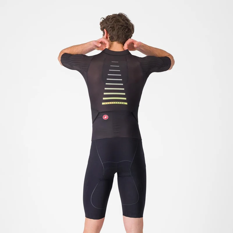 Castelli Free Sanremo 3 Short Sleeve Trisuit, Herren, Black
