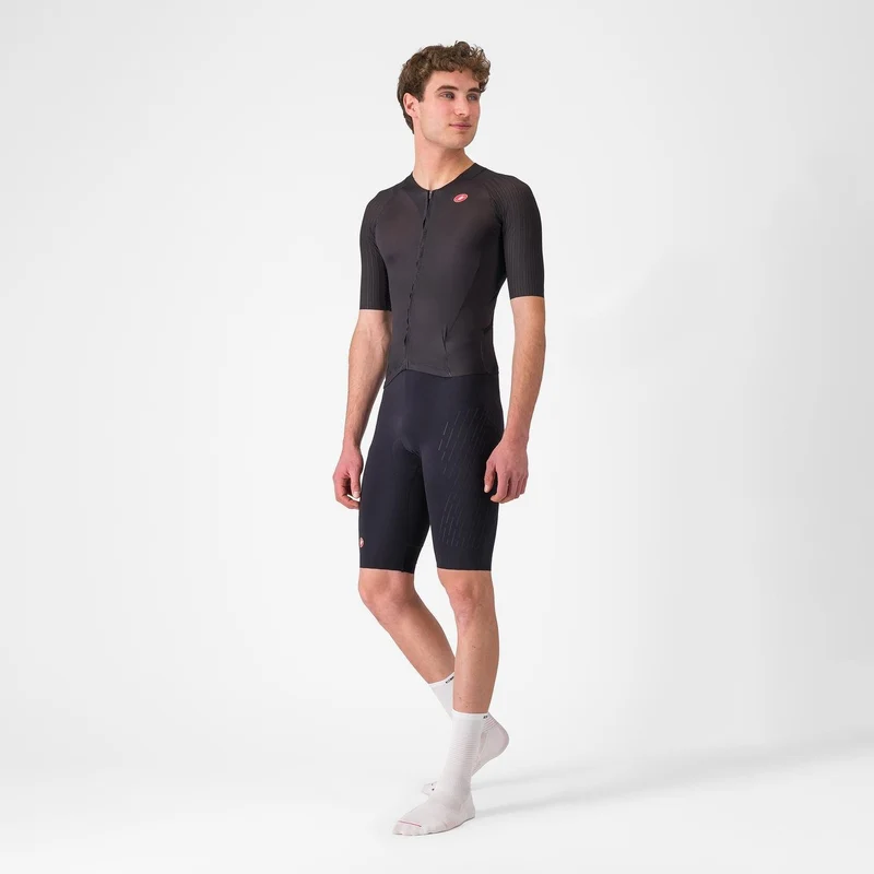 Castelli Free Sanremo 3 Short Sleeve Trisuit, Herren, Black