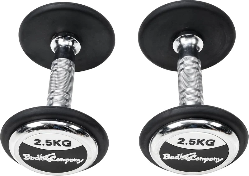 Deluxe 5 Kg (2x2,5) Hanteln Gewichte Rundhanteln Hantel Set Kurzhanteln