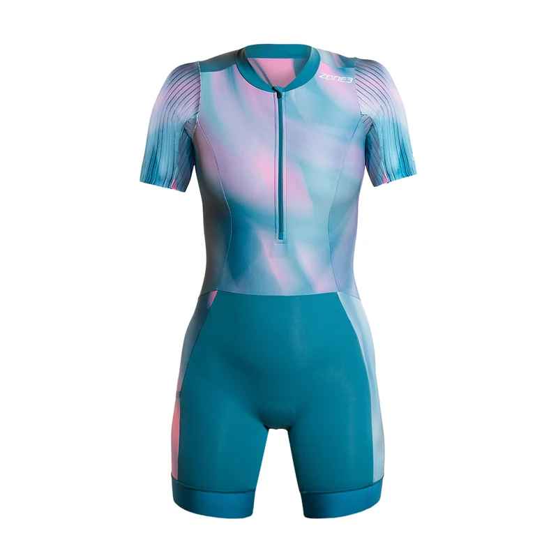 Zone3 Activate Plus Short Sleeve Trisuit, Damen, Print
