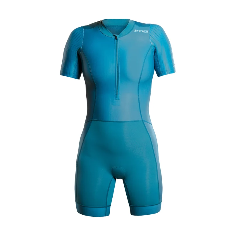Zone3 Activate Plus Short Sleeve Trisuit, Damen, Teal