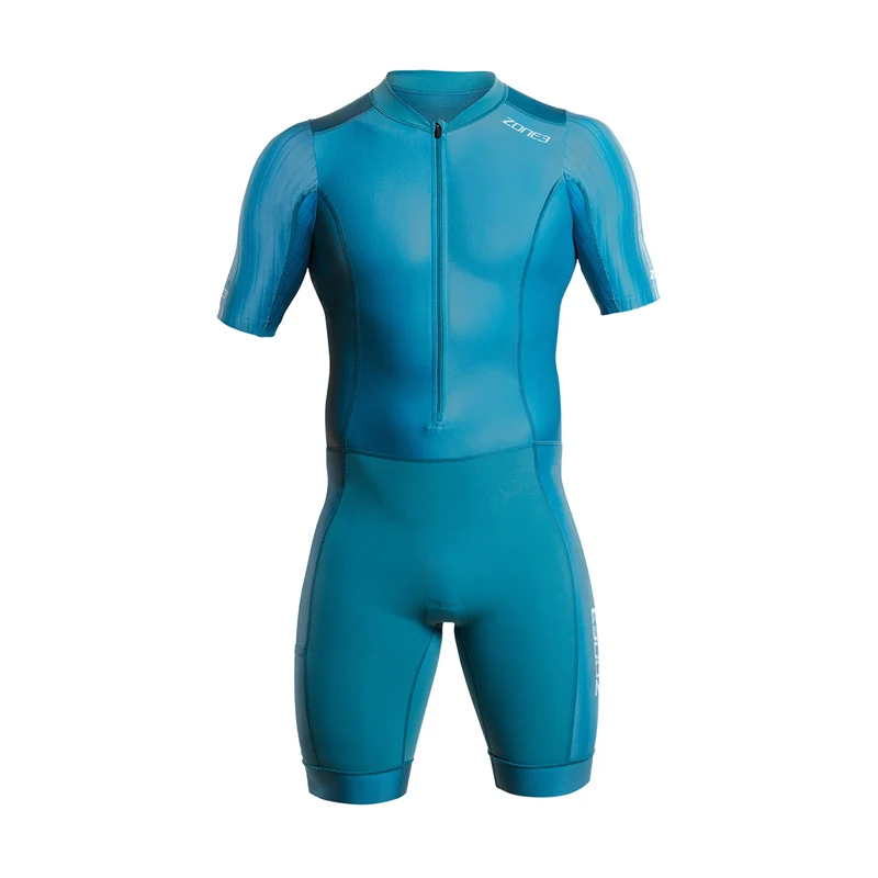Zone3 Men's Activate Plus Short Sleeve Trisuit, Teal