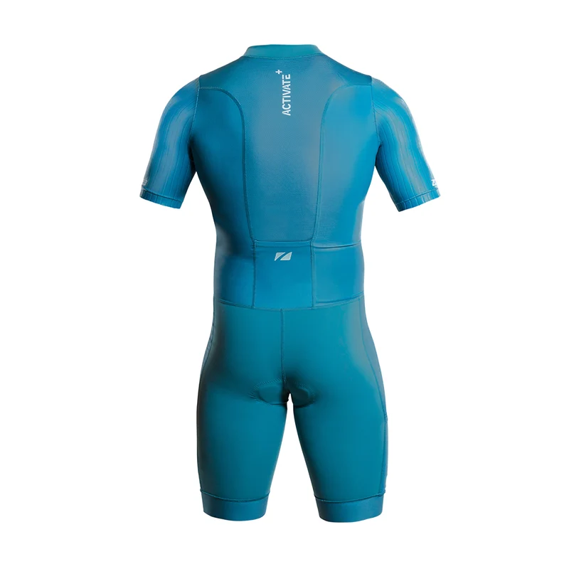 Zone3 Men's Activate Plus Short Sleeve Trisuit, Teal