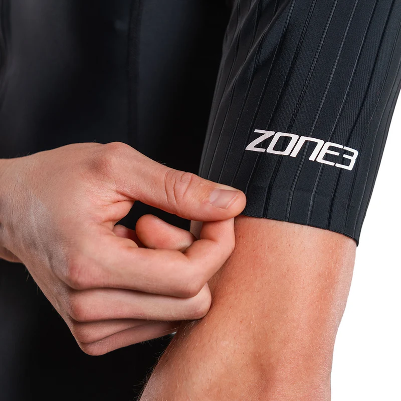 Zone3 Men's Activate Plus Short Sleeve Trisuit, Black