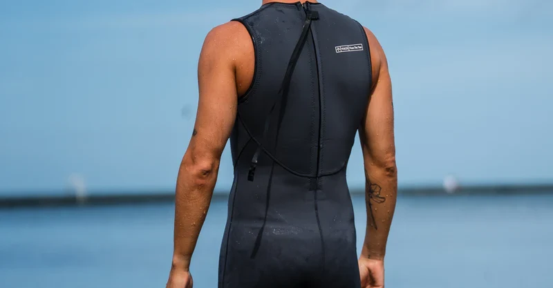ZONE3 Neoprene Yulex® Kneeskin, Neoprenshorty, Herren, Black/Grey