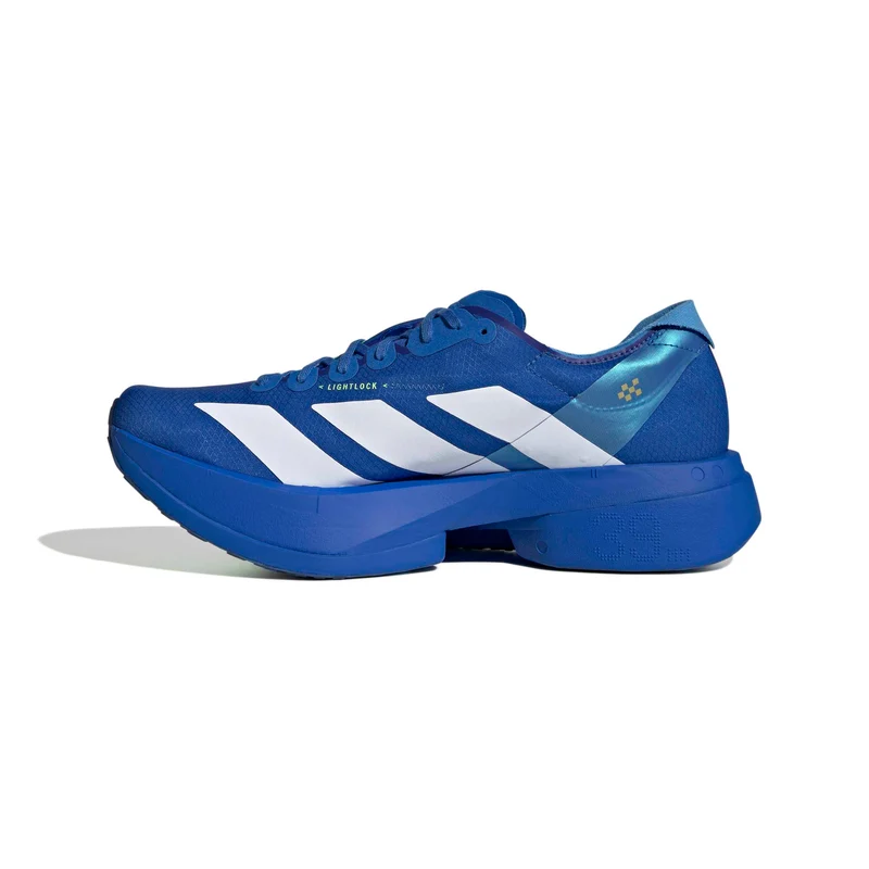 Adidas ADIZERO ADIOS PRO 4, Laufschuh, Herren, Blue/White/Lime Burst