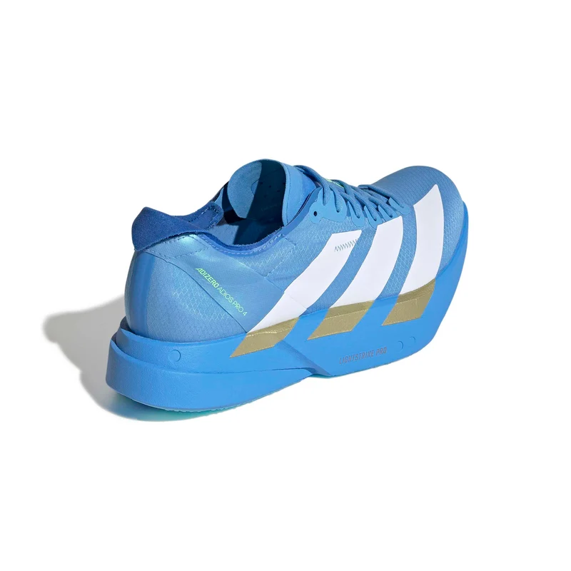 Adidas ADIZERO ADIOS Pro 4, Laufschuh, Damen, White/White/Lime Burst