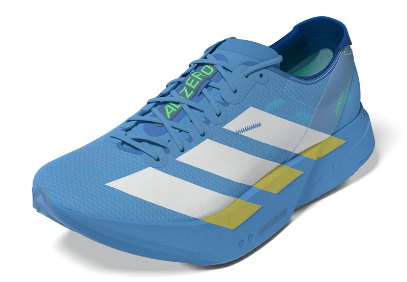 Adidas ADIZERO ADIOS Pro 4, Laufschuh, Damen, White/White/Lime Burst