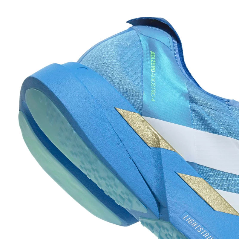 Adidas ADIZERO ADIOS Pro 4, Laufschuh, Damen, White/White/Lime Burst