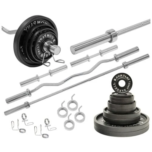 Olympia-Set 115,5 kg Langhantel SZ-Hantel Kurzhanteln Guss