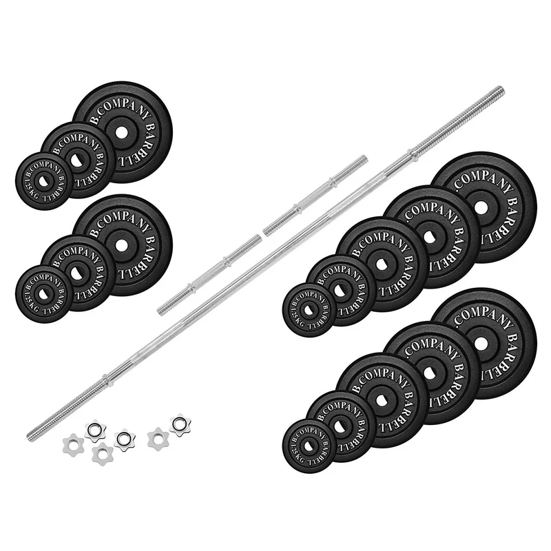 Guss Hantel-Set 99 Kg Langhantel Gewichte Kurzhanteln Hanteln