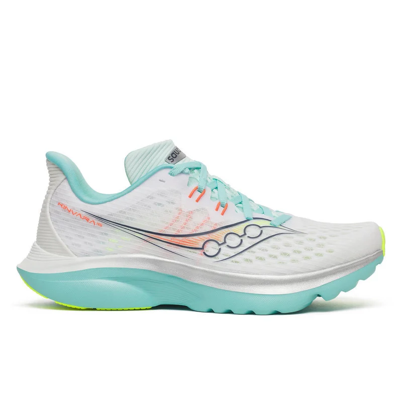 Saucony Kinvara 16, Laufschuh, Damen, White/Aqua