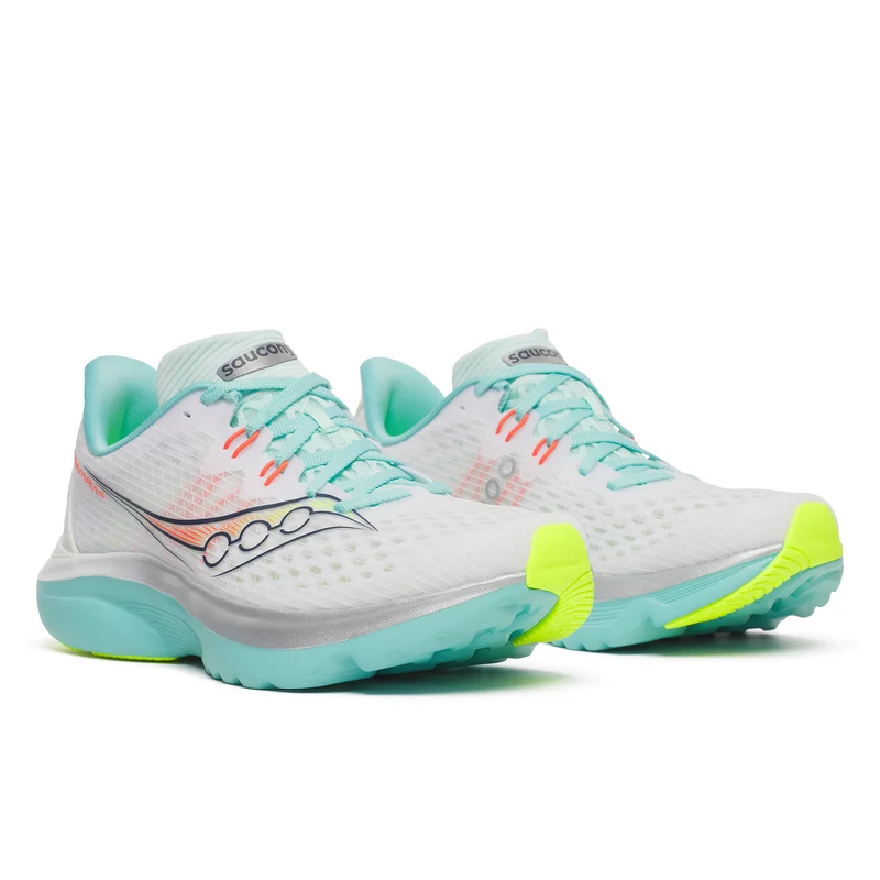 Saucony Kinvara 16, Laufschuh, Damen, White/Aqua