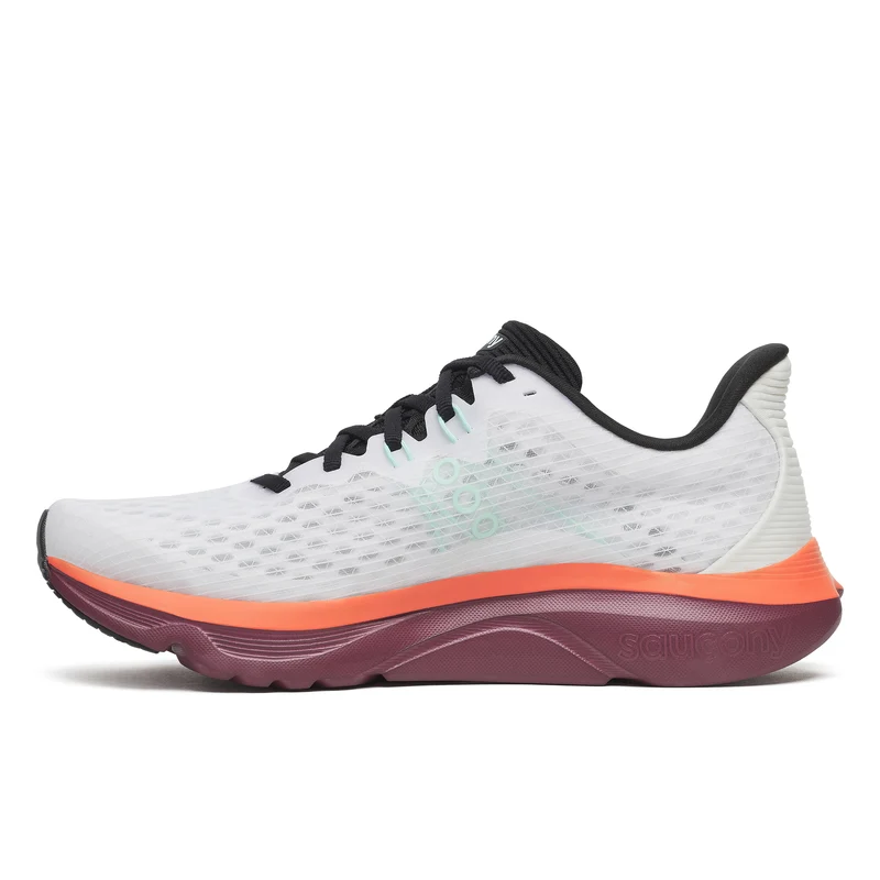 Saucony Kinvara 16, Laufschuh, Herren, White/Crimson