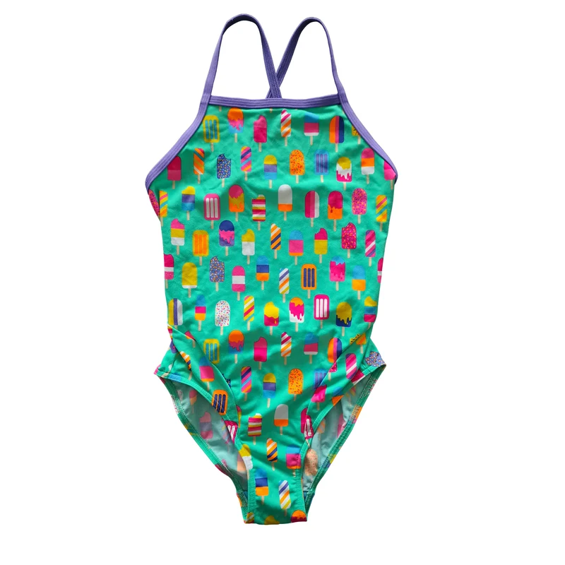Way Funky Funkita, Cross Back One Piece Popsicle Parade, Badeanzug, Kinder