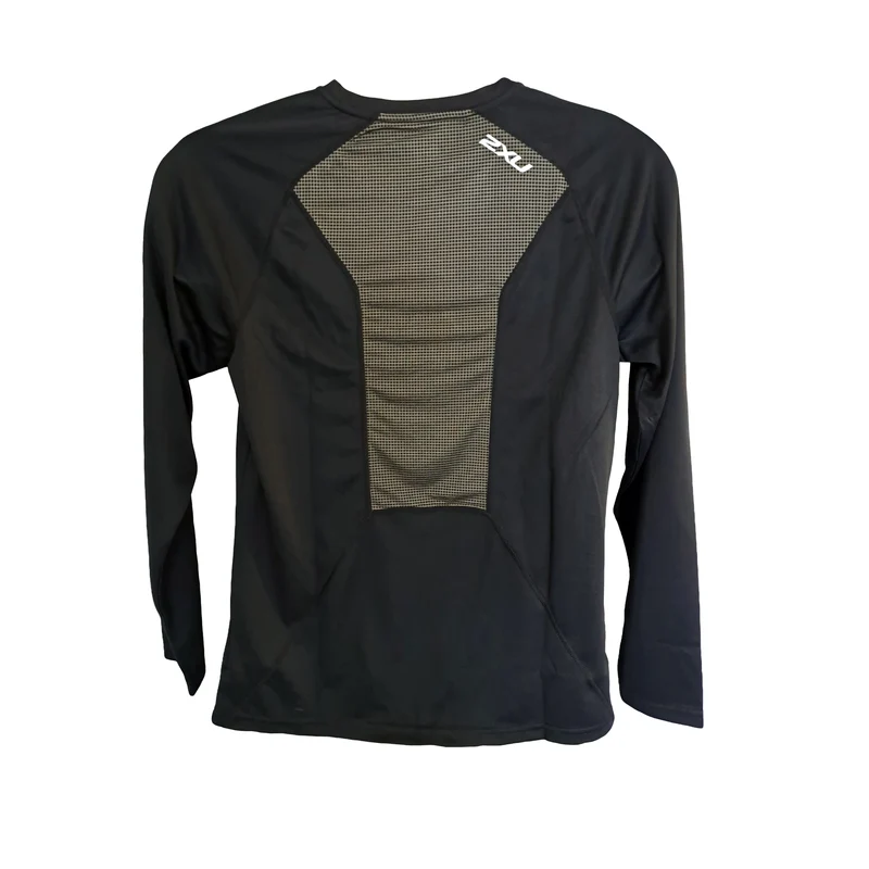 2XU X-Vent Longsleeve Top, Herren, Black/Chrom