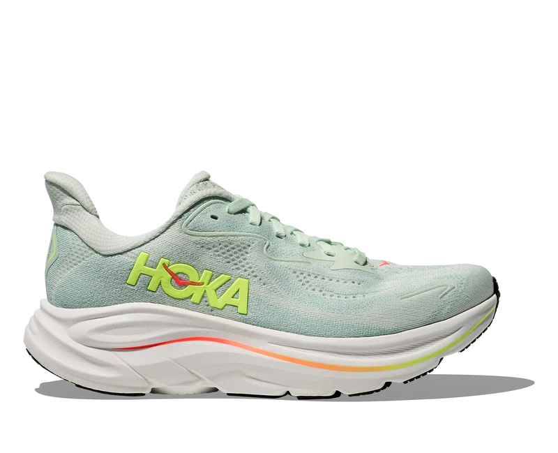 Hoka Clifton 10, Laufschuh, Damen, Sea Glass/Neon Flame