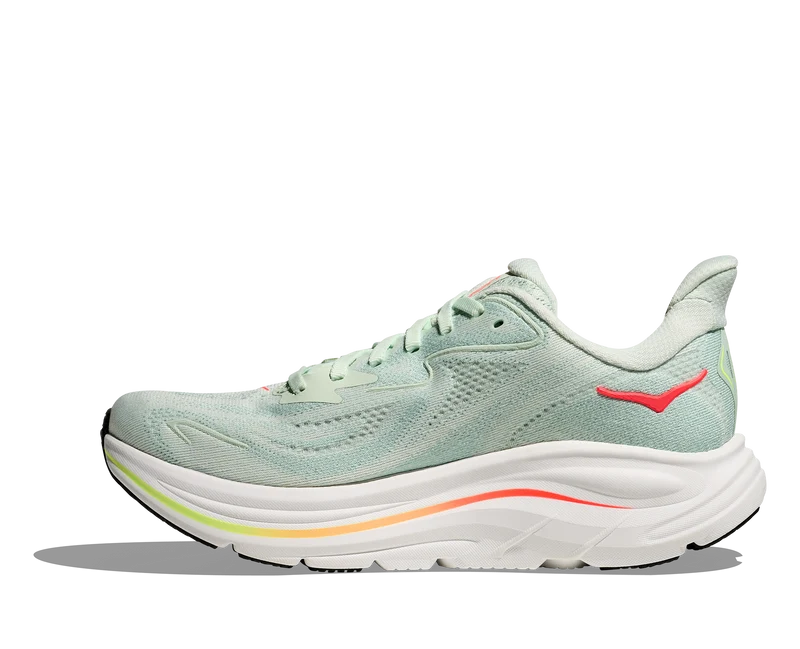 Hoka Clifton 10, Laufschuh, Damen, Sea Glass/Neon Flame