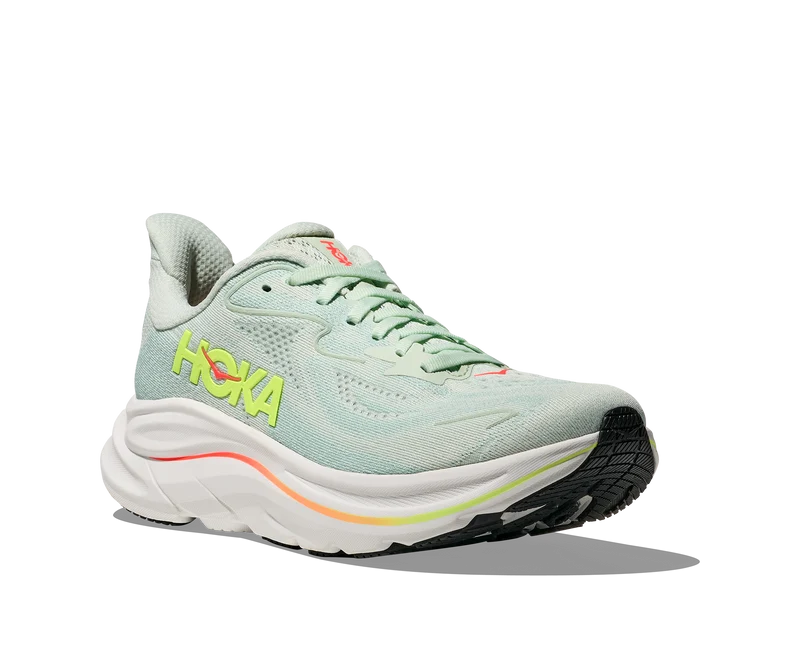 Hoka Clifton 10, Laufschuh, Damen, Sea Glass/Neon Flame