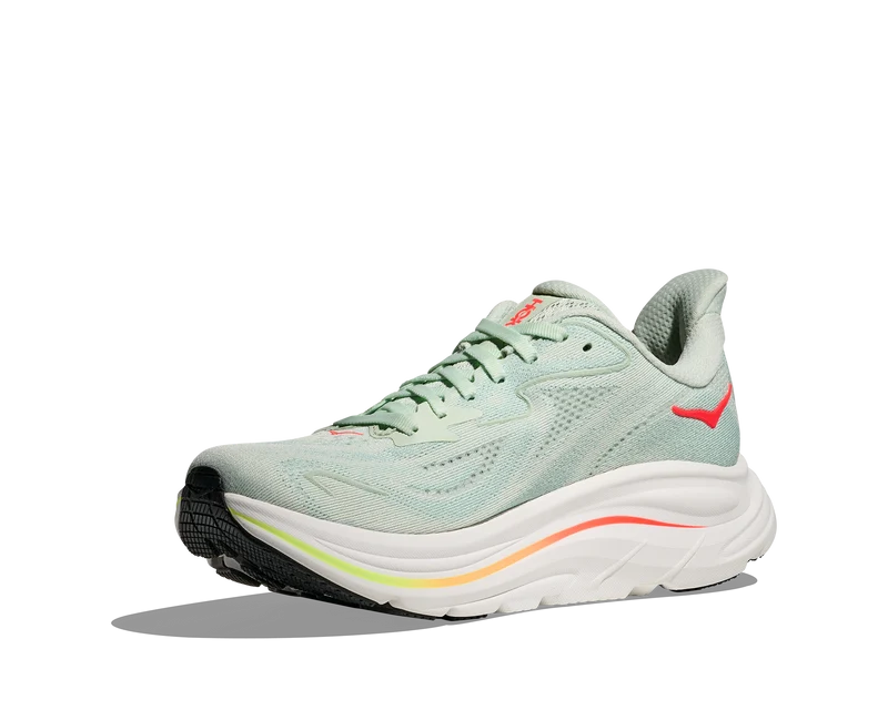 Hoka Clifton 10, Laufschuh, Damen, Sea Glass/Neon Flame