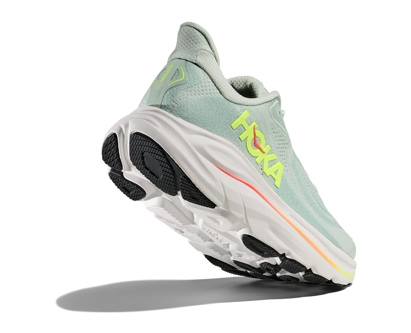 Hoka Clifton 10, Laufschuh, Damen, Sea Glass/Neon Flame
