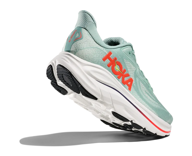 Hoka Clifton 10, Laufschuh, Herren, Sage/Neon Flame