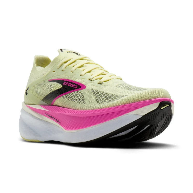 Brooks Hyperion Max 3, Laufschuhe, Damen, Luminary/Cyber Pink/Black