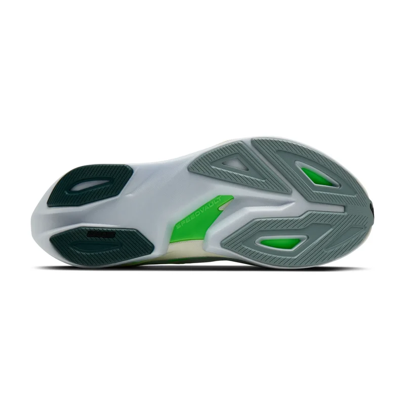 Brooks Hyperion Max 3, Laufschuhe, Herren, White/Gray Mist/Green