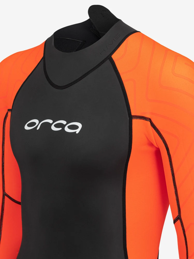 Orca Openwater Vitalis HI-VIS, Neoprenanzug, Herren, schwarz/orange, 2026