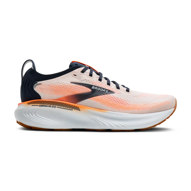 Brooks Adrenaline GTS 25, Laufschuhe, Herren, White/Spellbound/Orange