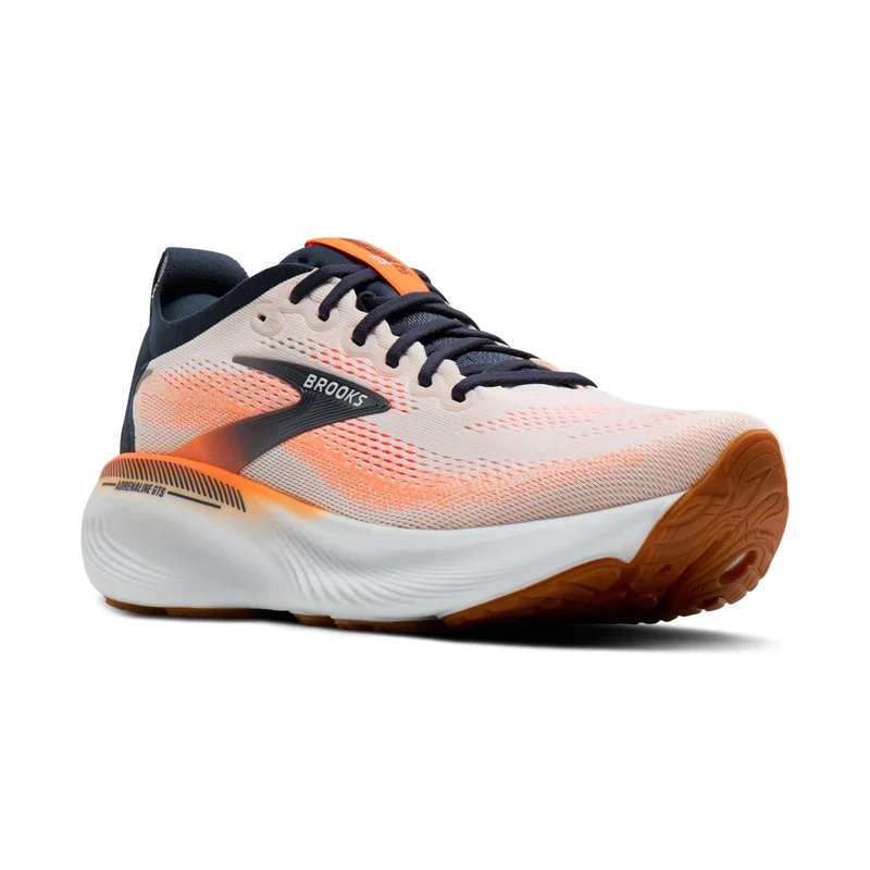 Brooks Adrenaline GTS 25, Laufschuhe, Herren, White/Spellbound/Orange