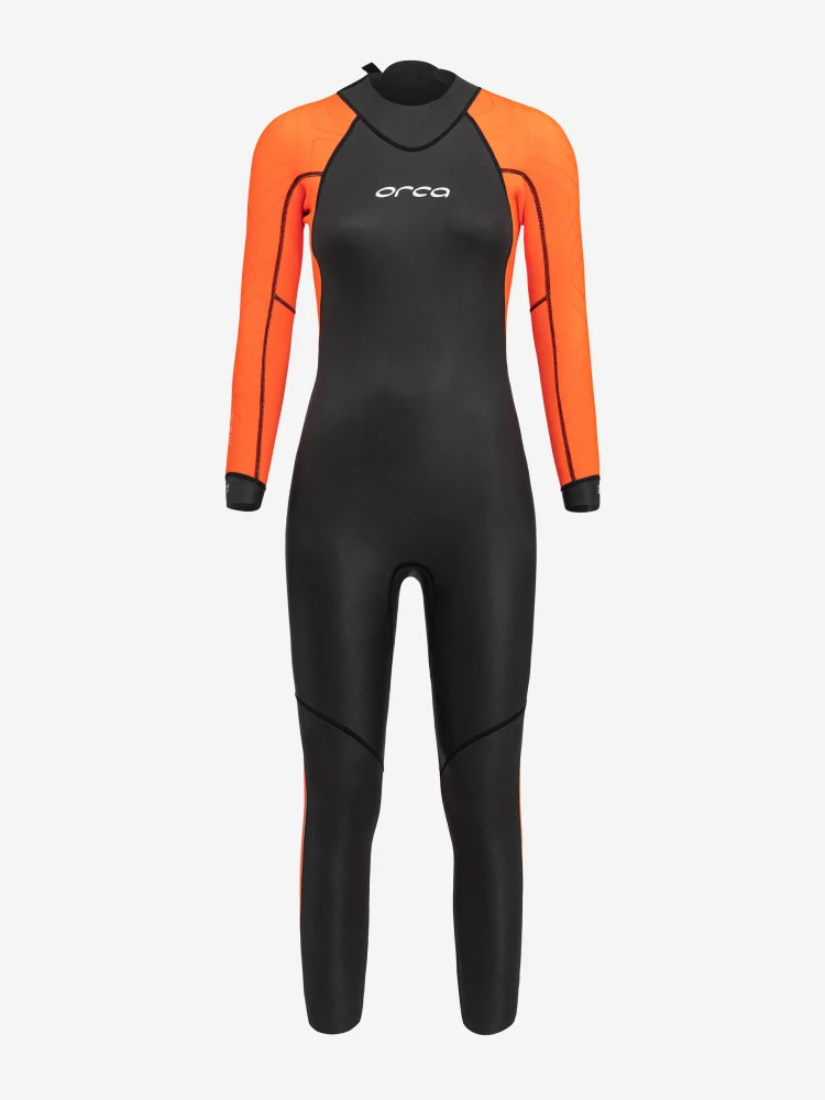 Orca Openwater Vitalis HI-VIS, Neoprenanzug, Damen, schwarz/orange, 2026