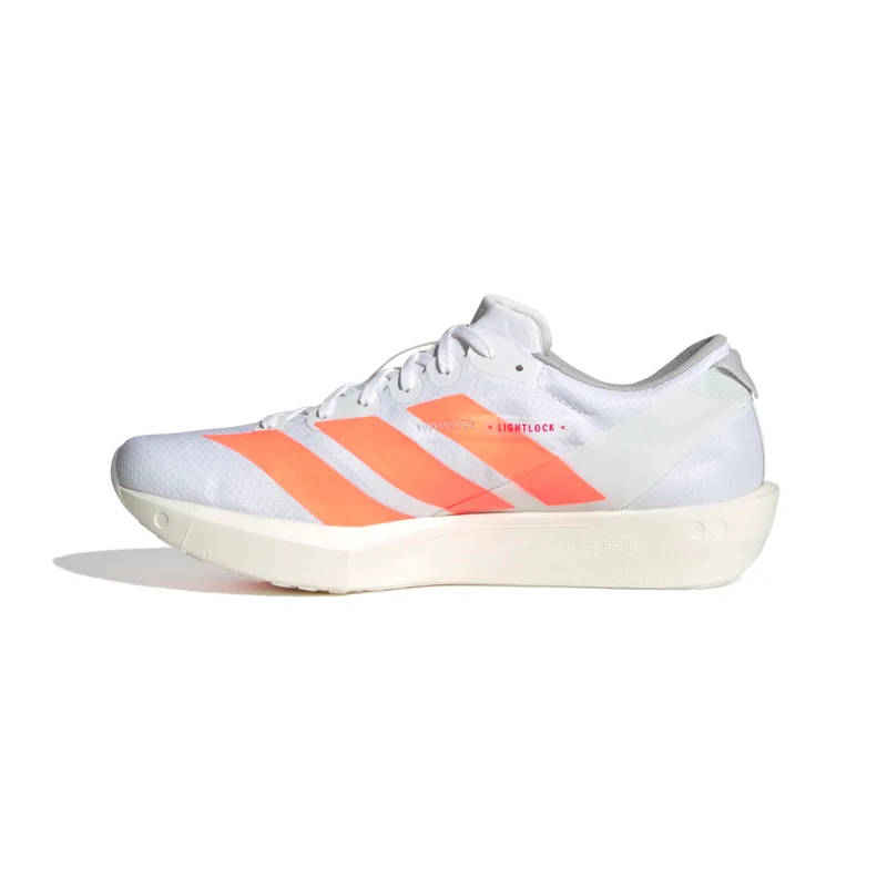 Adidas ADIZERO ADIOS 9, Laufschuh, Damen, Cloud White/Beam Orange/Lucid Red