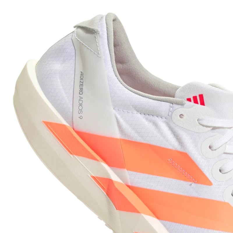 Adidas ADIZERO ADIOS 9, Laufschuh, Damen, Cloud White/Beam Orange/Lucid Red