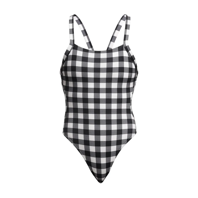 Way Funky Funkita Brace Free One Piece Check Deck, Badeanzug, Damen