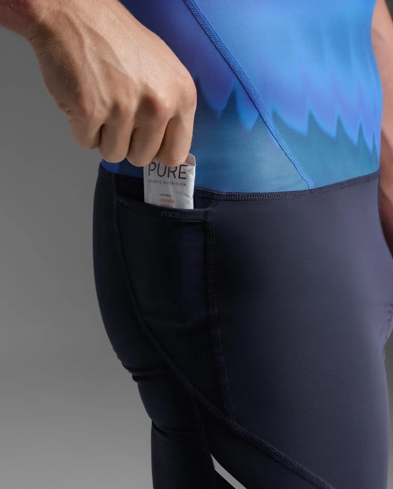 2XU Core Trisuit, Herren, Azure Blue/Midnight