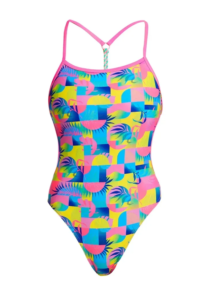Way Funky Funkita Twisted One Piece Sunkissed, Badeanzug, Damen