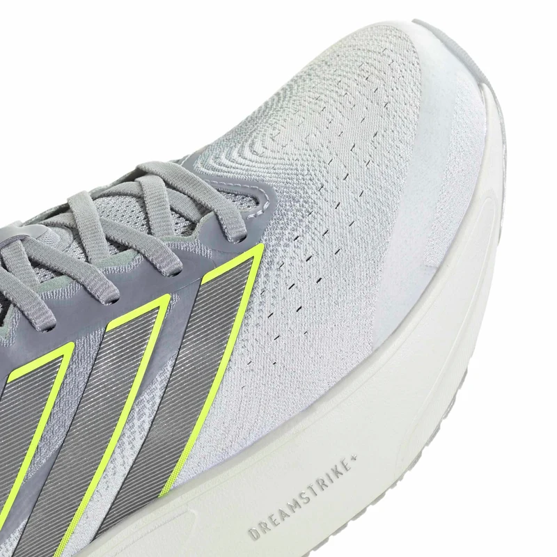 Adidas Supernova Solution 3, Laufschuh, Herren, Crystal White/Iron Metallic/Solar Yellow