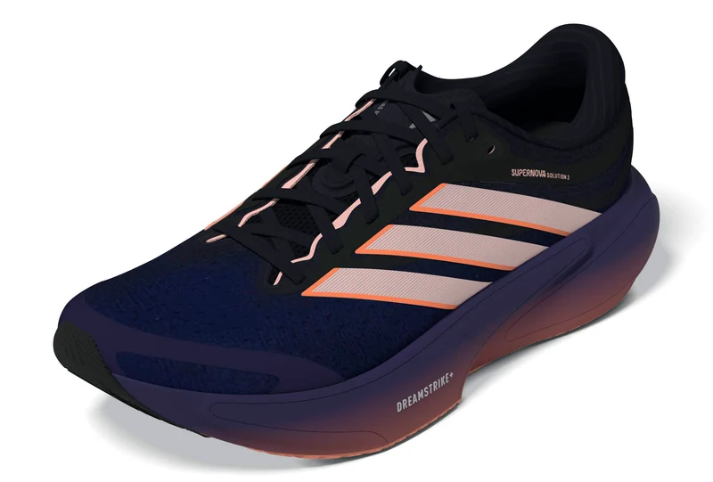 Adidas Supernova Solution 3, Laufschuh, Damen, Darkblue/Clear Orange/Beach Orange