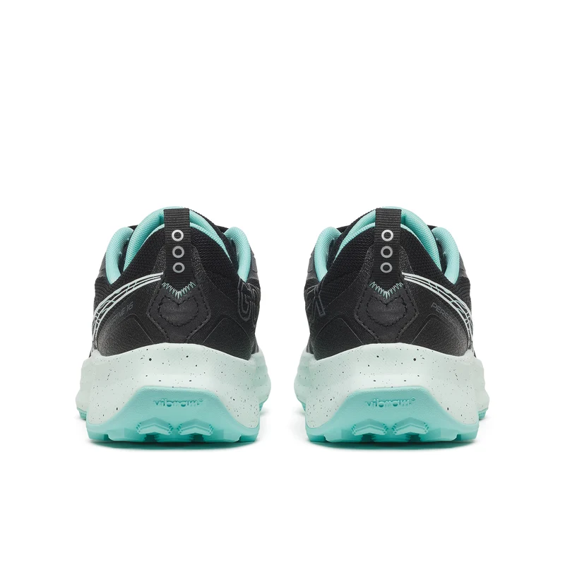 Saucony Peregrine 16 GTX, Damen, Black/Aqua
