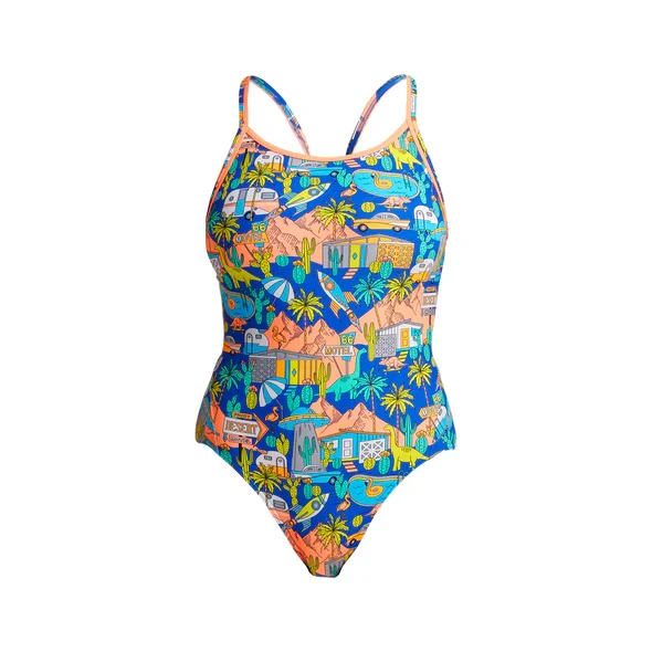 Way Funky Funkita Diamond Back One Piece Wacky West Badeanzug, Damen