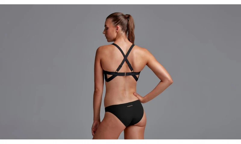 Way Funky Funkita, Hi Light Swim Top Cracked Gold, Bikinioberteil, Damen
