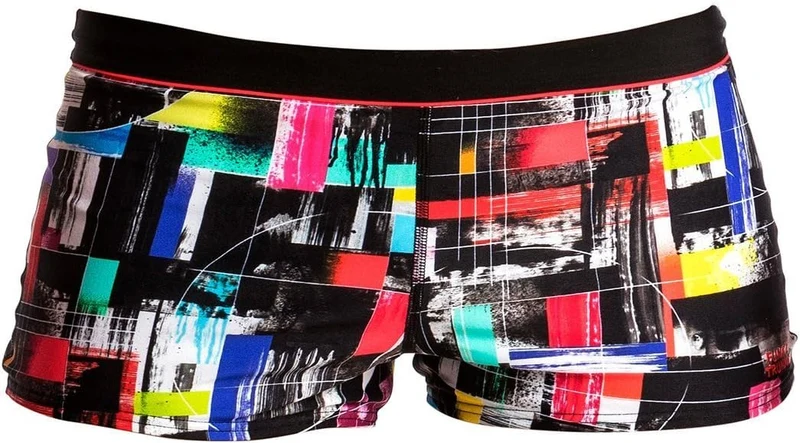 Way Funky, Funky Trunks, Square Trunks Test Signal, Badehose, Herren