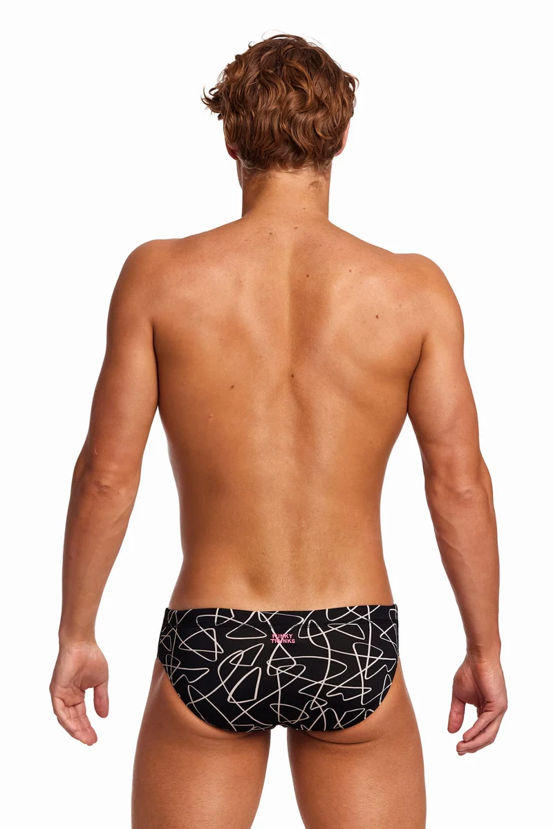 Way Funky Funky Trunks, Classic Briefs Texta Mess, Badehose, Herren