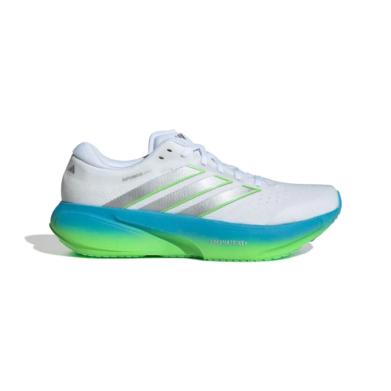 Adidas Supernova Rise 3, Laufschuh, Herren, Cloud White / Silver Metallic / Blue Burst
