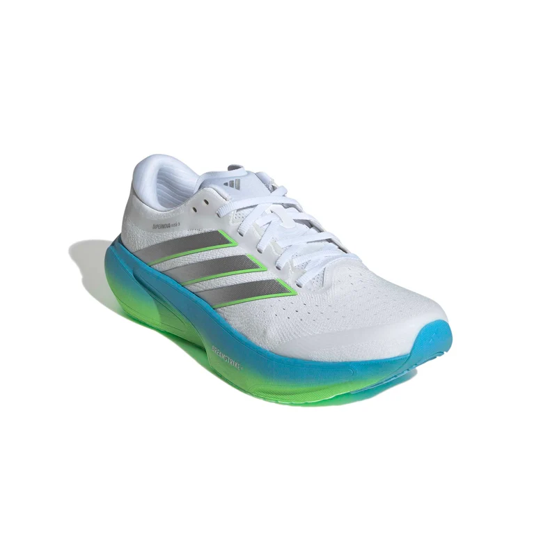 Adidas Supernova Rise 3, Laufschuh, Herren, Cloud White / Silver Metallic / Blue Burst