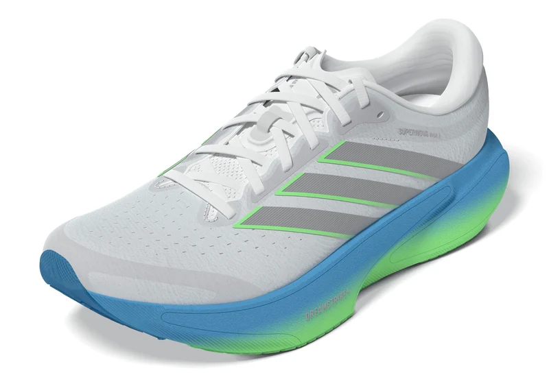Adidas Supernova Rise 3, Laufschuh, Herren, Cloud White / Silver Metallic / Blue Burst