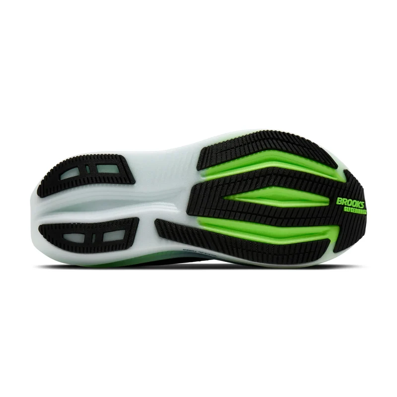Brooks Glycerin Max 2, Laufschuh, Herren, Phantom/White/Green Gecko