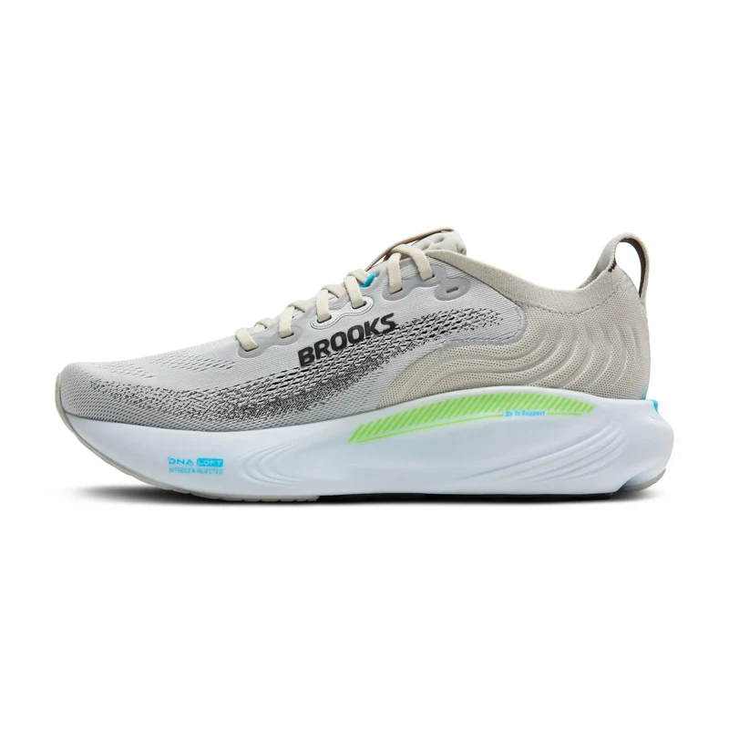 Brooks Adrenaline GTS 25, Laufschuhe, Herren, Oyster/Green Gecko/Blue